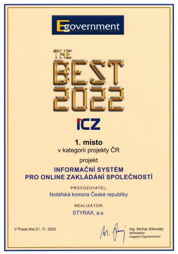 EGOVERNMENT THE BEST 2022