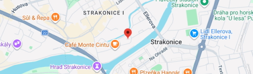 Poloha pobočka Strakonice