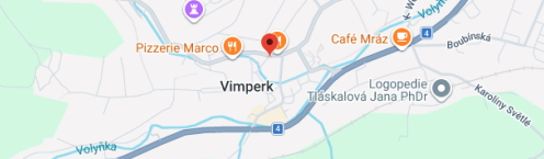 Poloha pobočka Vimperk